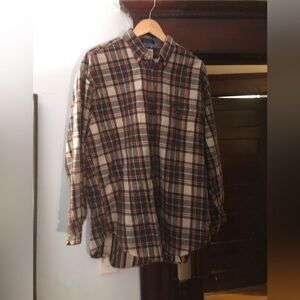 Facconoble Plaid Flannel Shirt